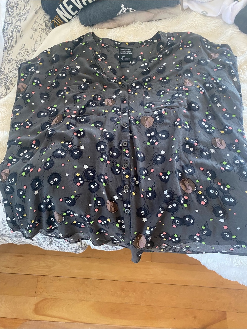 torrid ghibli Blouse with Soot Sprite Print. Torrid size 0 = 12